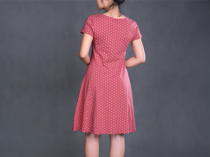 XL213176 V-Neck Mini Dress Women