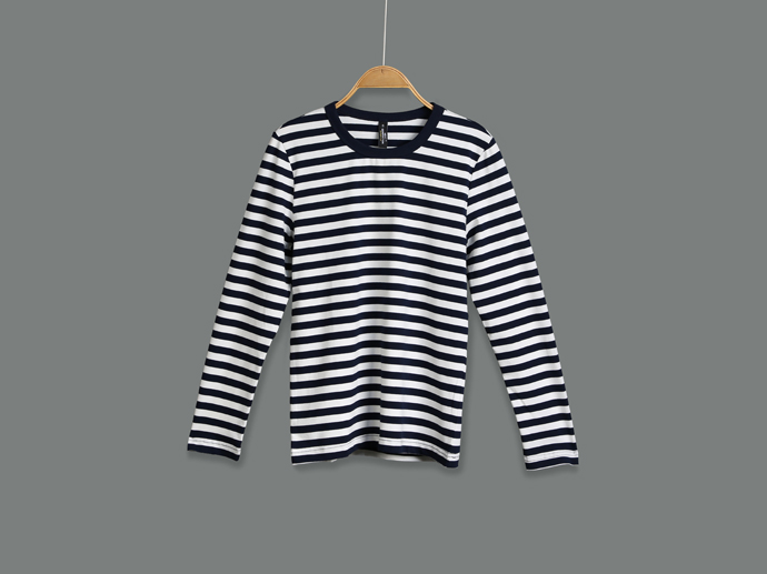 XT113366 Striped Long T-Shirt Lady