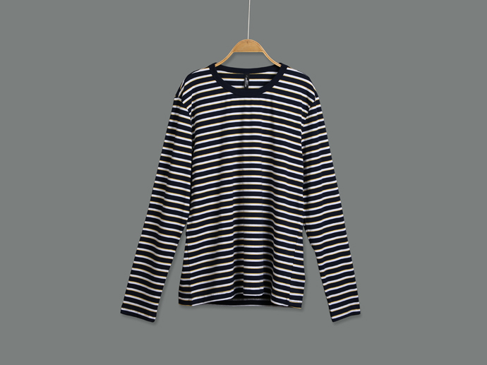 YT113363 Striped Long T-Shirt Man