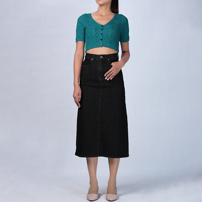 XH213455 Knit Lace Top Lady