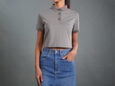 XH213393 Polo Crop Top Lady