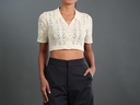 XH213503 Knit Crop Top Lady