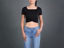 GH23364 Square Neck Crop Top Lady
