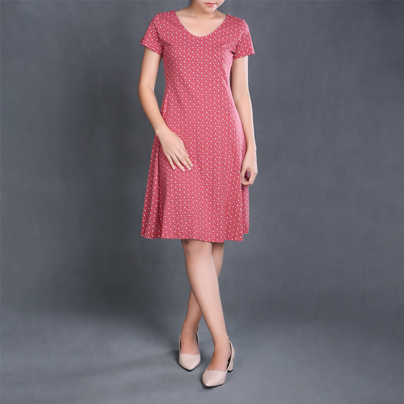 XL213176 V-Neck Mini Dress Women