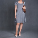 XL213271 Scoop Neck Mini Dress Women
