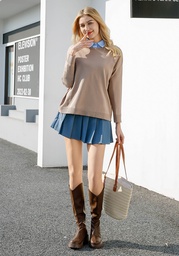 [XA13166] XA13166 Knitted Sweater Lady