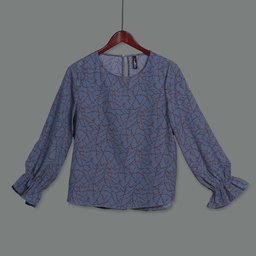 [XH113293] XH113293 Chiffon Blouse Lady