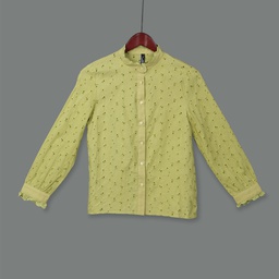 [XH113336] XH113336 Lace Blouse Lady