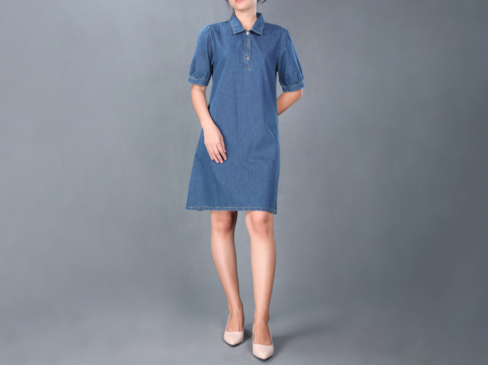 XL213308 Denim Dress Lady