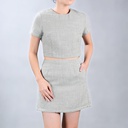 XH213333 Tweed Blouse Lady