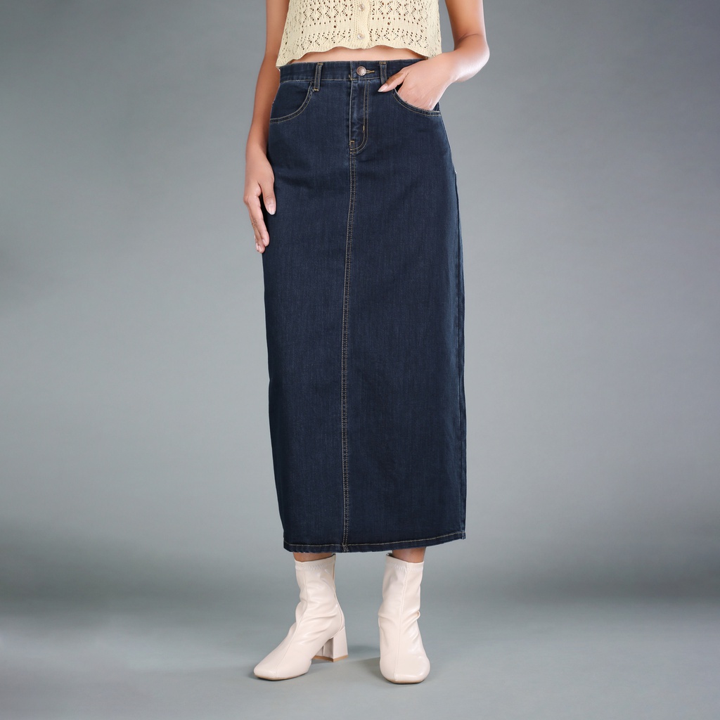 XK113564 Jean Long Skirt Lady