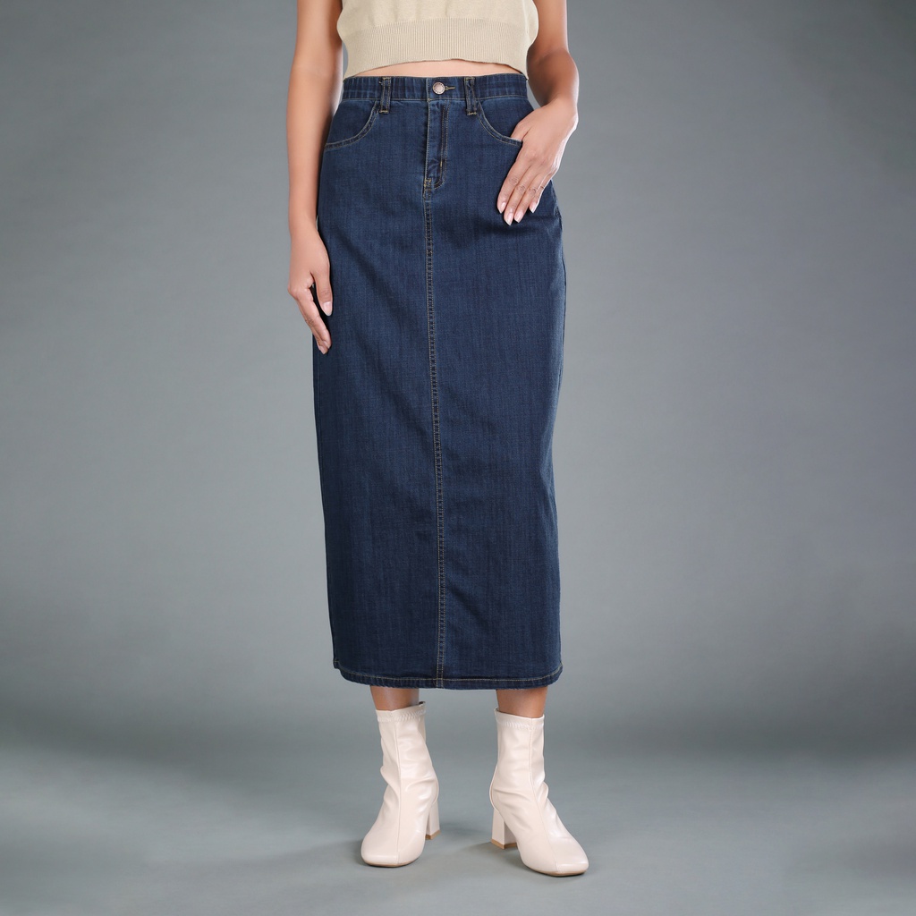 XK113564 Jean Long Skirt Lady