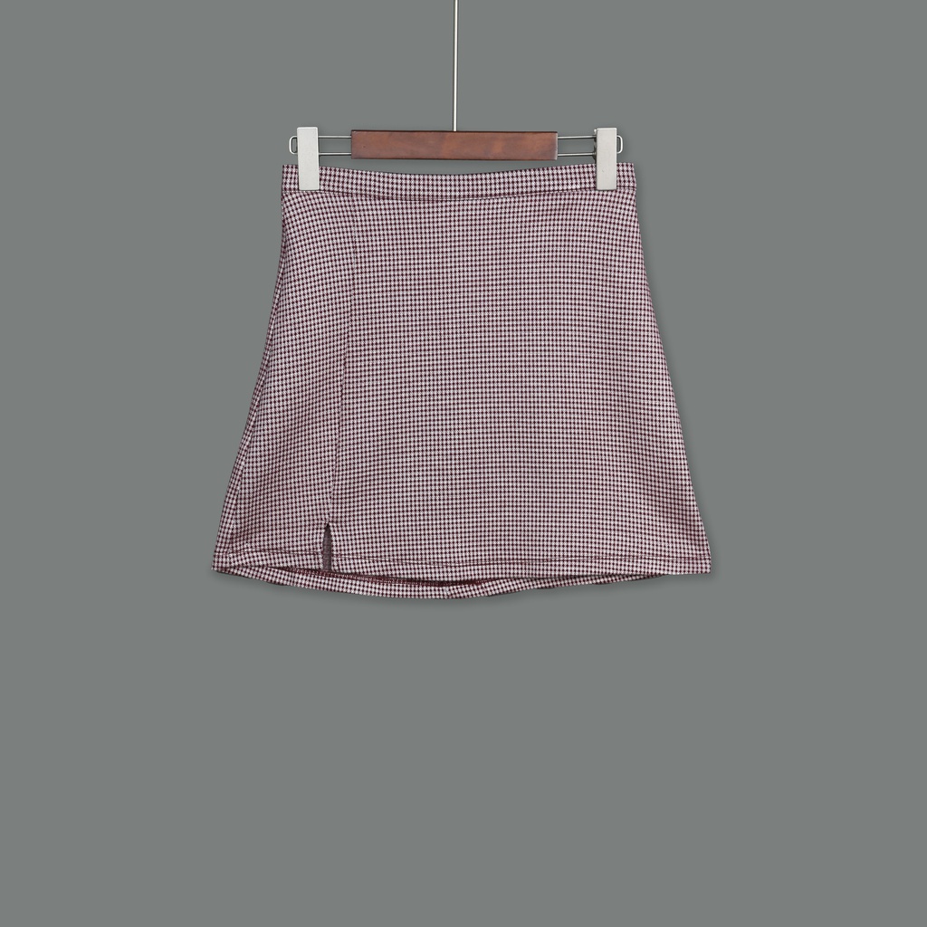 GK23166 Plaid Skirt Lady