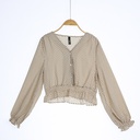 XH113383 Crop Top Blouse Lady