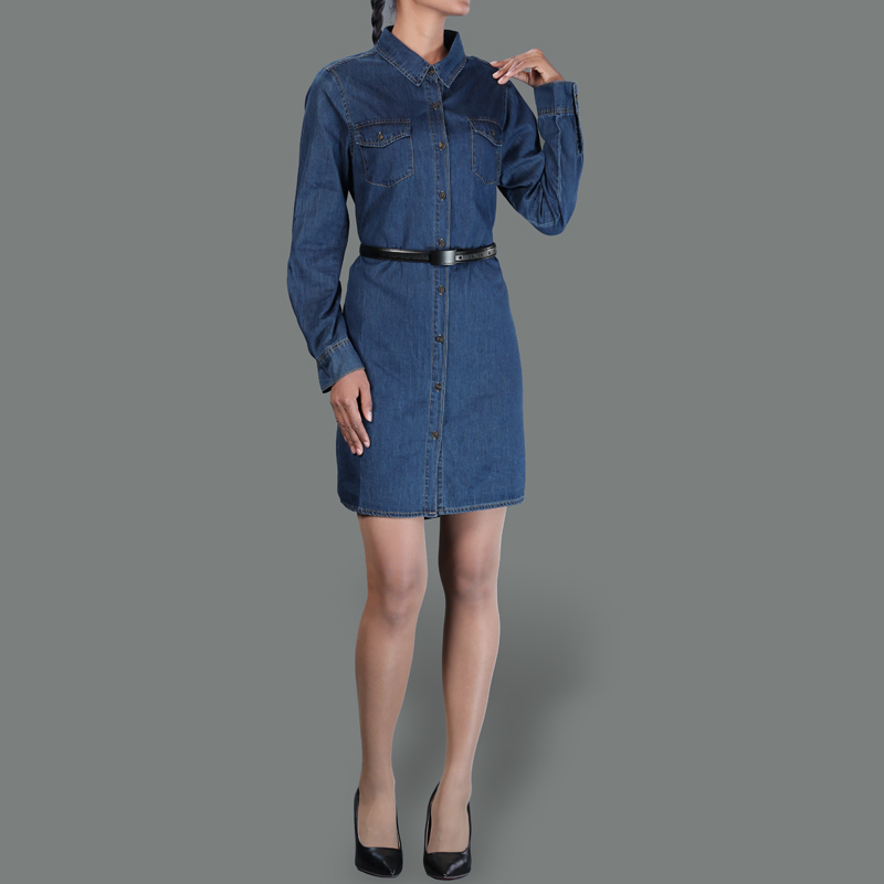 GD13283 Denim Dress Lady