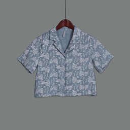 [GH23137] GH23137 Floral Shirt Lady